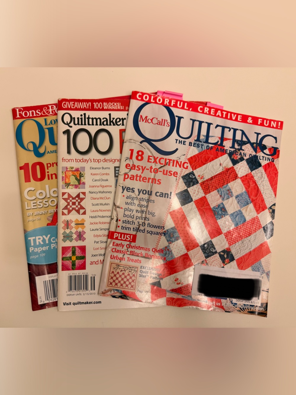 McCall's Quilting Magazine - Red, White & Blue Cover